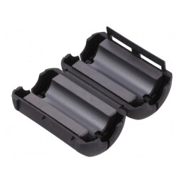 Ferită neagră două piese cablu rotund 39,4mm x 10,15mm | Electronic-mag.ro | Componente Electronice