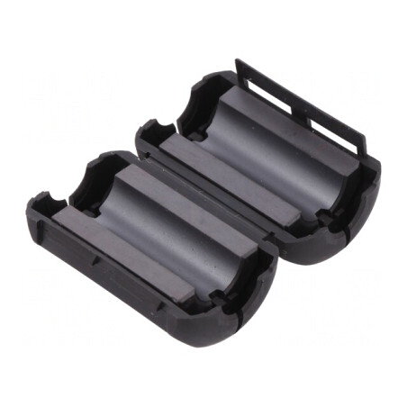 Ferită neagră două piese cablu rotund 39,4mm x 10,15mm | Electronic-mag.ro | Componente Electronice