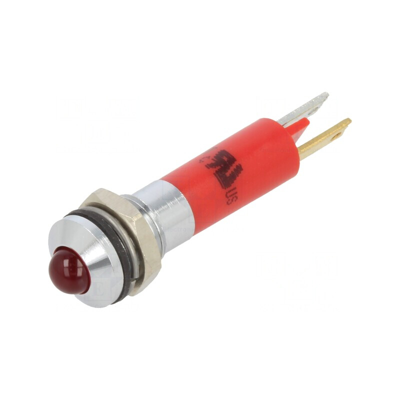 Lampă LED cu clipire roșie 24VDC Ø8mm | Electronic-mag.ro | Componente Electronice