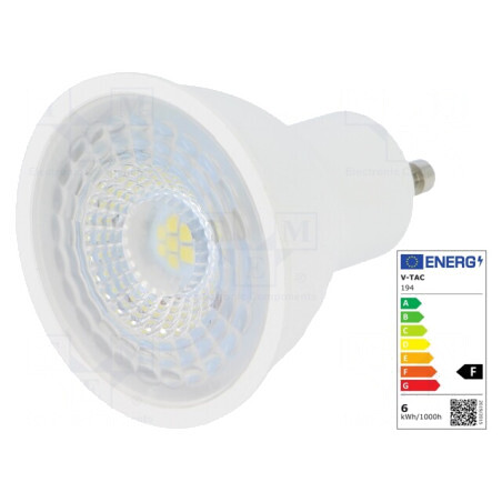 Lampă LED GU10 Alb Rece 6,5W 6400K | Electronic-mag.ro | Componente Electronice