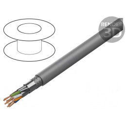 Cablu S/FTP Cat7a 500m LSZH Gri | Electronic-mag.ro | Componente Electronice