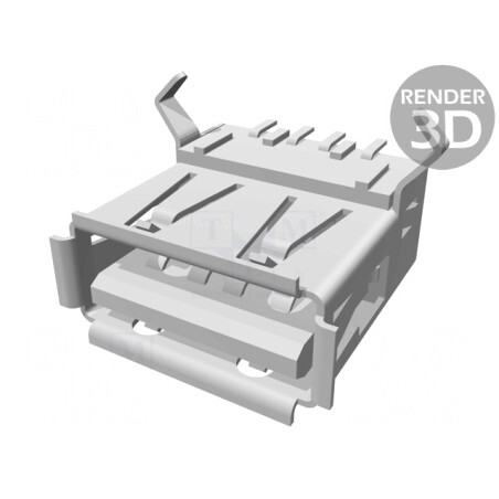Conector USB A THT 90° Aurit | Electronic-mag.ro | Componente Electronice
