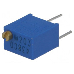 Potentiometru Multitura 20kΩ 250mW ±10% THT | Electronic-mag.ro | Componente Electronice