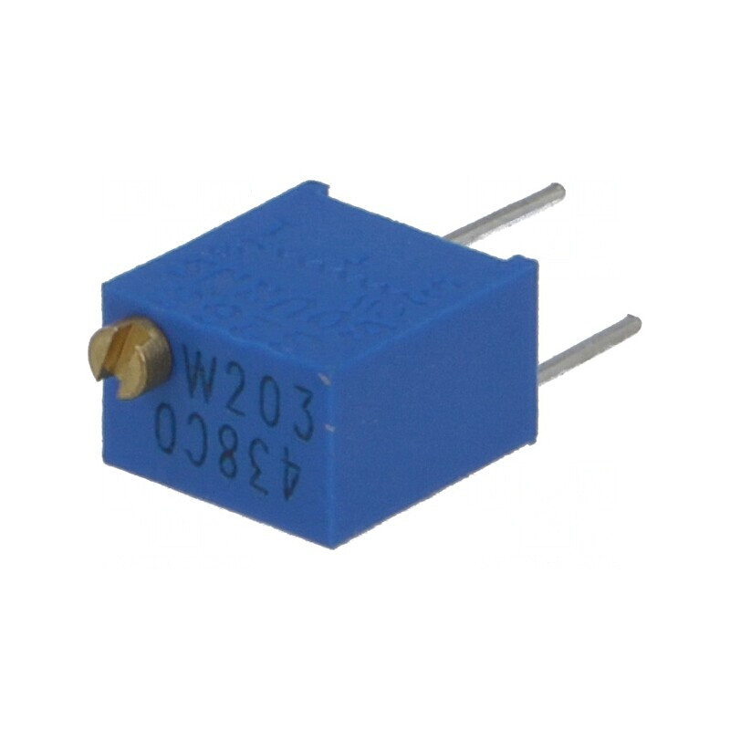 Potentiometru Multitura 20kΩ 250mW ±10% THT | Electronic-mag.ro | Componente Electronice