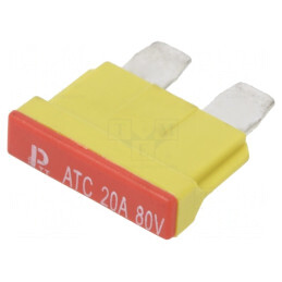 Siguranță Auto 20A 80VDC 19mm Cupru Cositorit | Electronic-mag.ro | Componente Electronice