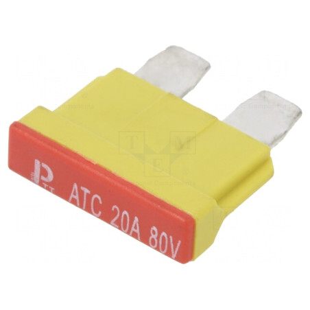 Siguranță Auto 20A 80VDC 19mm Cupru Cositorit | Electronic-mag.ro | Componente Electronice