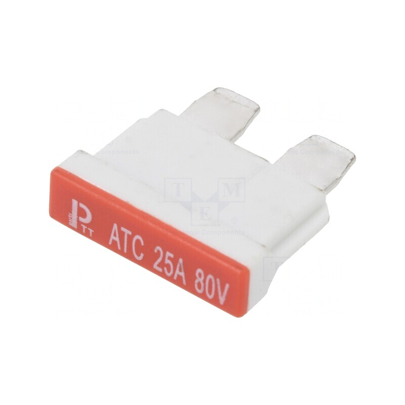Siguranță Auto 25A 80VDC Cupru Cositorit 19mm | Electronic-mag.ro | Componente Electronice