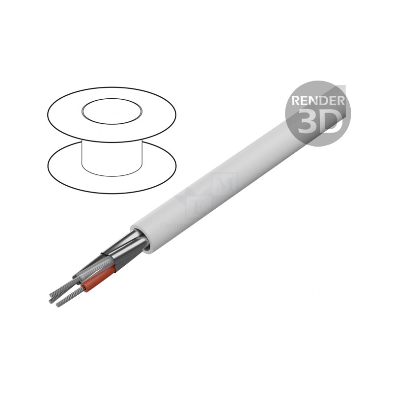Cablu ecranat 3x22AWG 305m | Electronic-mag.ro | Componente Electronice