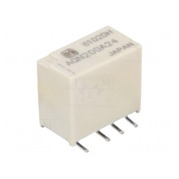 Releu Electromagnetic DPDT 24VDC 1A | Electronic-mag.ro | Componente Electronice