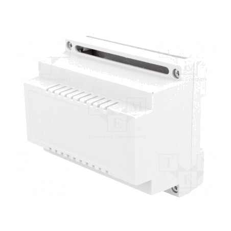 Carcasă pentru șină DIN polistiren gri 89x107x65mm | Electronic-mag.ro | Componente Electronice
