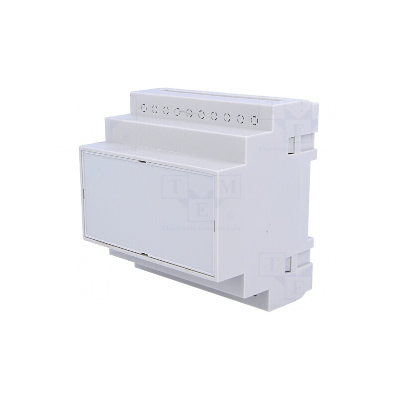 Carcasă pentru șină DIN, polistiren gri 90x87x65mm | Electronic-mag.ro | Componente Electronice