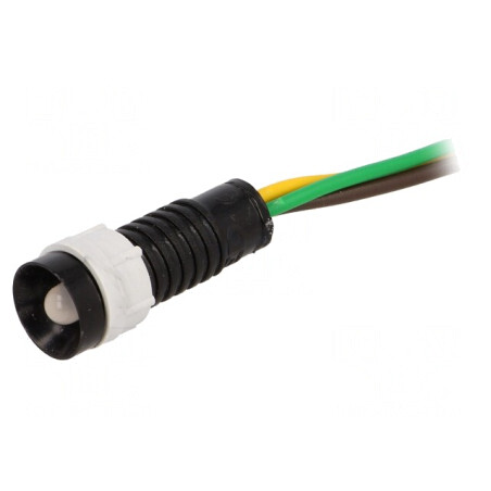 Lampă LED Control Galben/Verde 24V Ø11mm | Electronic-mag.ro | Componente Electronice