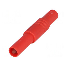 Mufă Banană 4mm Roșie cu Izolație | Electronic-mag.ro | Componente Electronice