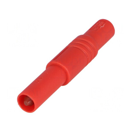 Mufă Banană 4mm Roșie cu Izolație | Electronic-mag.ro | Componente Electronice