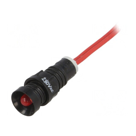 Lampă LED Roșie 230V IP40 11mm | Electronic-mag.ro | Componente Electronice