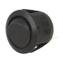 Comutator Rocker ON-OFF 10A 28V negru | Electronic-mag.ro | Componente Electronice
