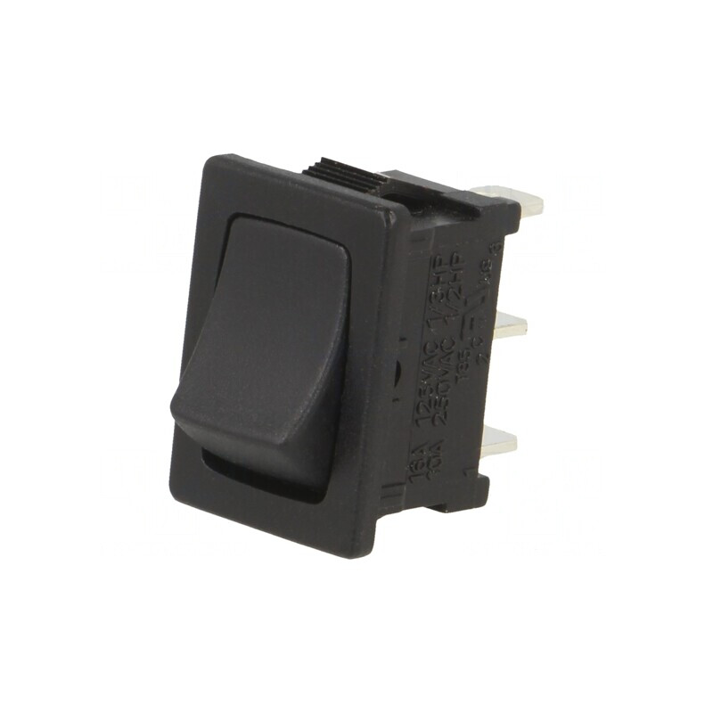 Întrerupător Balansier SPDT 10A/24VDC Negru | Electronic-mag.ro | Componente Electronice