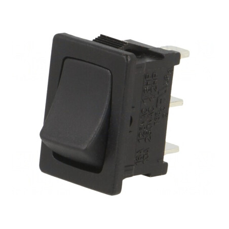 Întrerupător Balansier SPDT 10A/24VDC Negru | Electronic-mag.ro | Componente Electronice