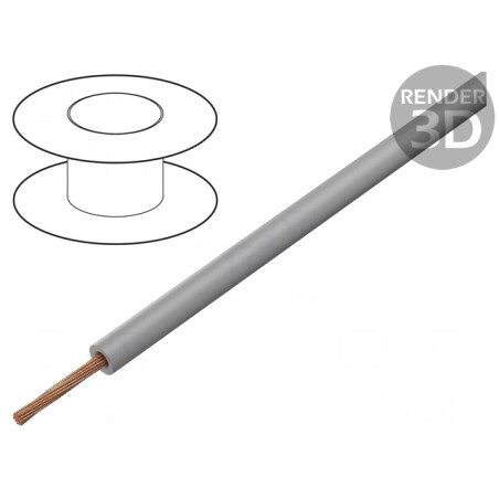 Cablu Silivolt® 1x0,75mm2 Cu Silicon Gri 100m | Electronic-mag.ro | Componente Electronice