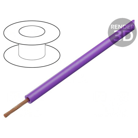 Cablu Silivolt 1x1mm2 Cu Silicon Violet 100m | Electronic-mag.ro | Componente Electronice