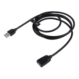Cablu USB 3.0 A-A Negru 1m 5Gbps | Electronic-mag.ro | Componente Electronice
