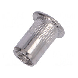 Piuliţă Nit Aluminiu M6 Cap Plat | Electronic-mag.ro | Componente Electronice
