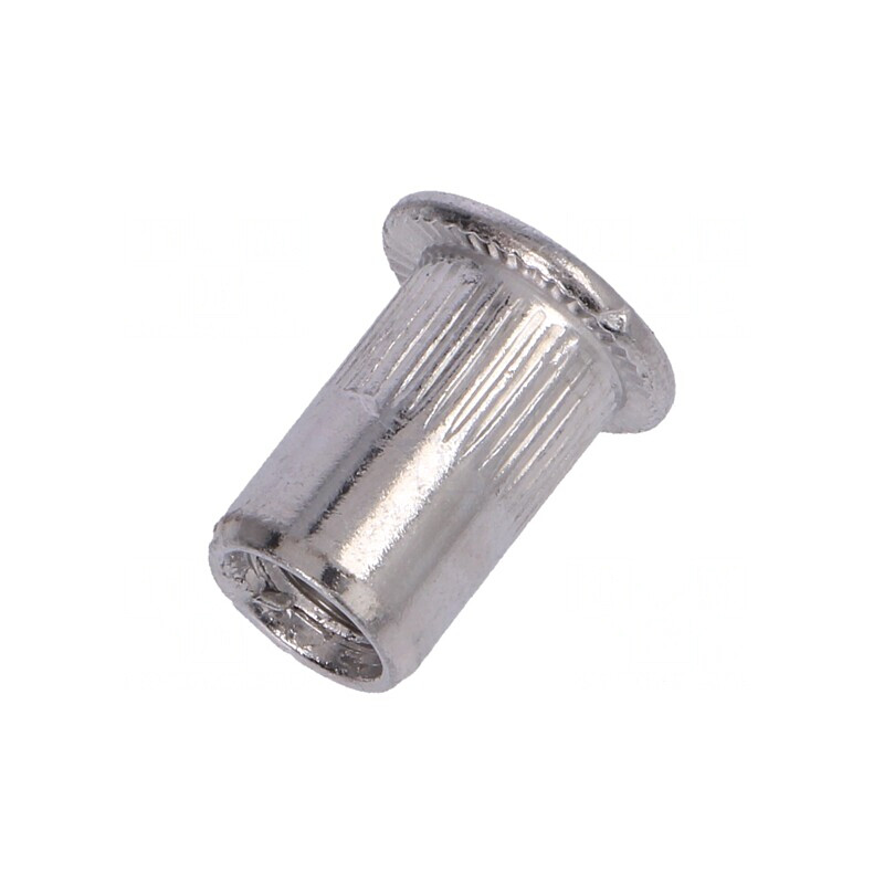 Piuliţă Nit Aluminiu M6 Cap Plat | Electronic-mag.ro | Componente Electronice