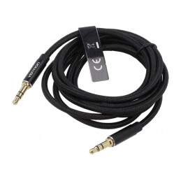 Cablu Audio Jack 3,5mm 3pin 1,5m Negru