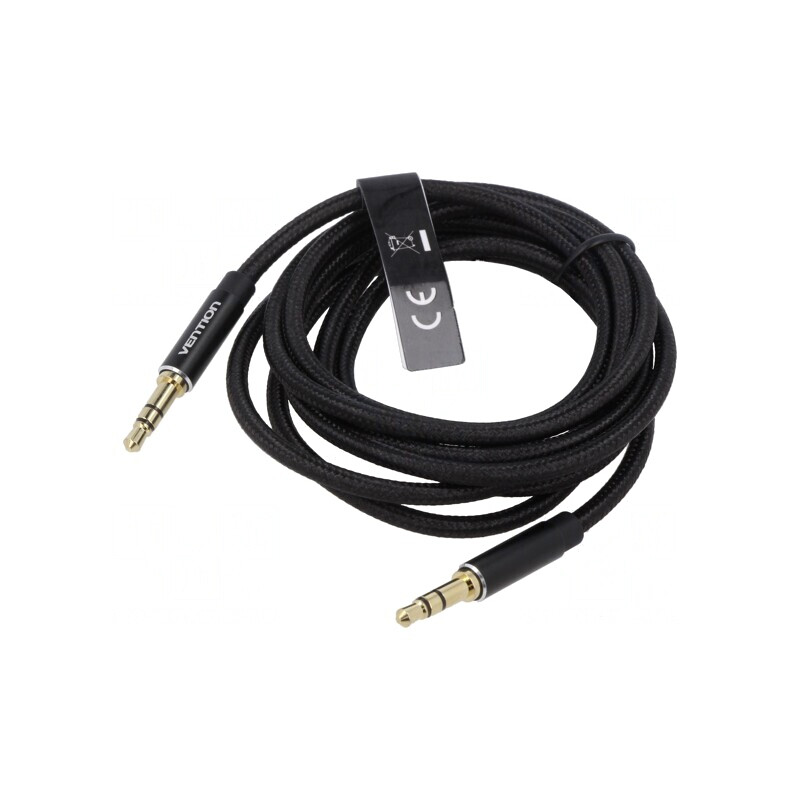 Cablu Audio Jack 3,5mm 3pin 1,5m Negru | Electronic-mag.ro | Componente Electronice