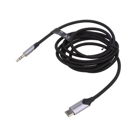 Cablu Audio Jack 3,5mm 3pin 1,5m Negru | Electronic-mag.ro | Componente Electronice