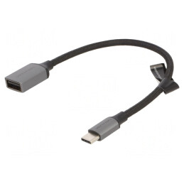 Cablu USB A la USB C 0.15m Gri