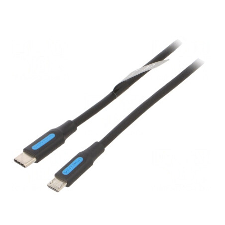 Cablu USB 2.0 Micro-USB C 2m Negru | Electronic-mag.ro | Componente Electronice