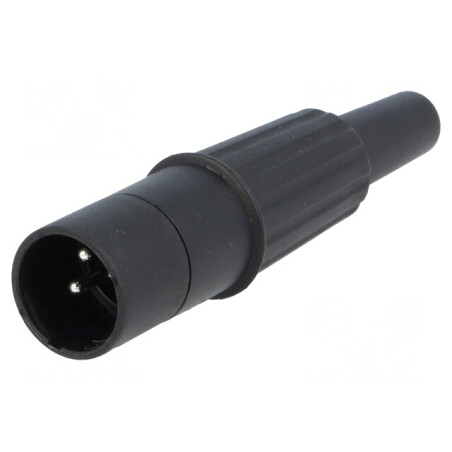 Mufă XLR 3-Pin Tata Neagră | Electronic-mag.ro | Componente Electronice
