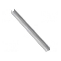 Profil aluminiu argintiu 1m pentru module LED | Electronic-mag.ro | Componente Electronice