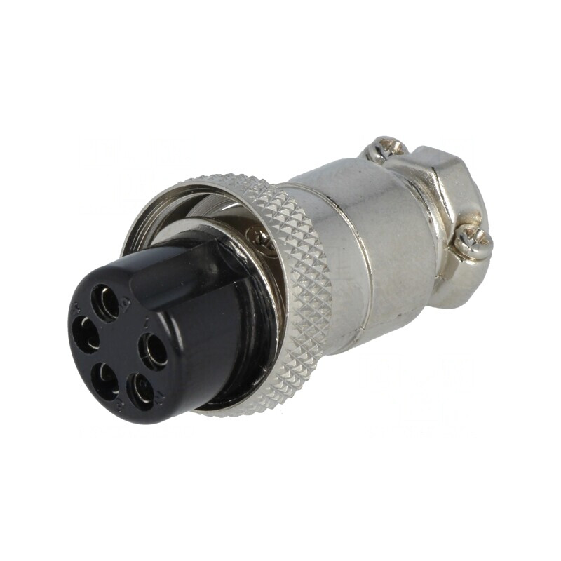 Mufă Microfon Mamă 5 PIN Cablu Drept 6mm | Electronic-mag.ro | Componente Electronice