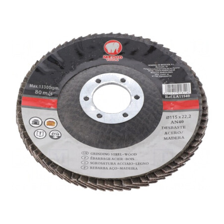 Disc de șlefuit cu lambouri 115mm lemn și oțel | Electronic-mag.ro | Componente Electronice
