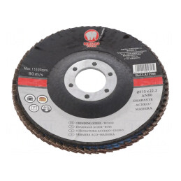 Disc de șlefuit cu lambouri 115mm pentru lemn și oțel | Electronic-mag.ro | Componente Electronice