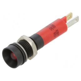 Lampă de control LED roșie 24V Ø8mm | Electronic-mag.ro | Componente Electronice