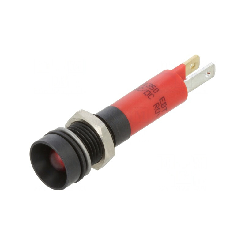 Lampă de control LED roșie 24V Ø8mm | Electronic-mag.ro | Componente Electronice
