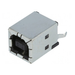 Soclu USB B pentru PCB 4 PIN drept | Electronic-mag.ro | Componente Electronice