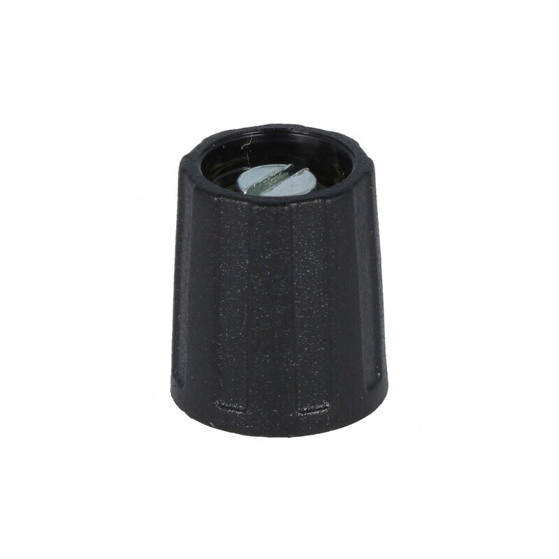 Buton rotativ negru ABS 6mm | Electronic-mag.ro | Componente Electronice