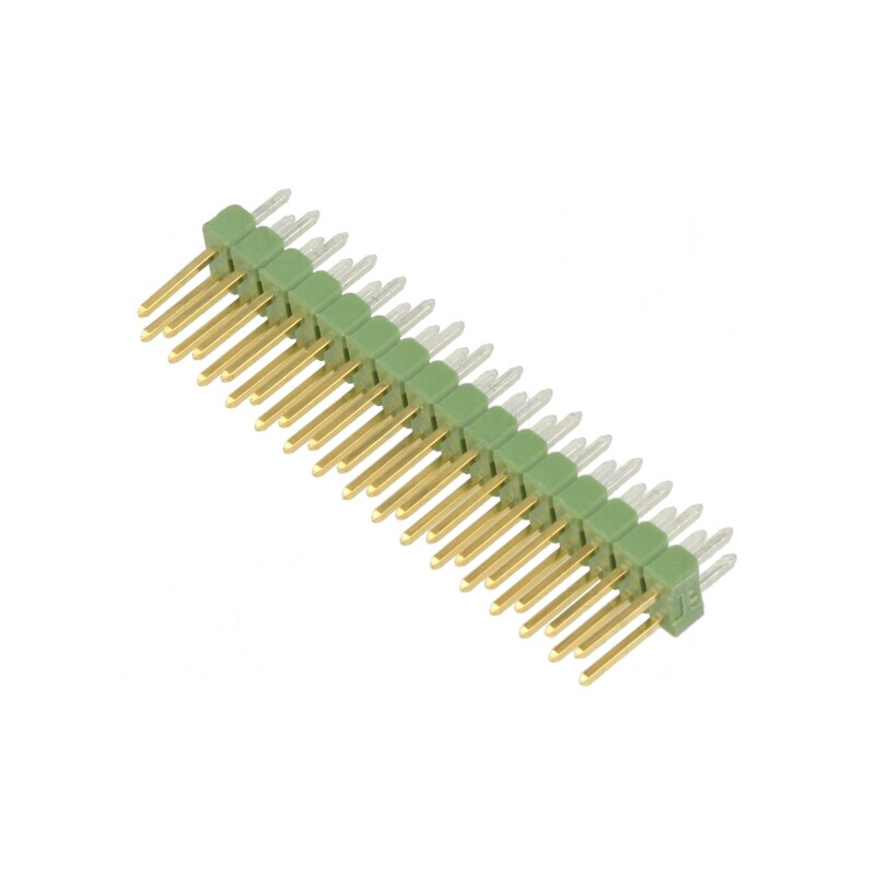 Conector pini 32 tată drept 2,54mm AMPMODU MOD II | Electronic-mag.ro | Componente Electronice