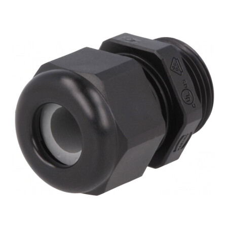 Intrare cablu termoplast negru M20 IP68 5-9mm | Electronic-mag.ro | Componente Electronice
