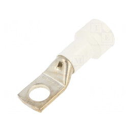 Vârf inelar tubular M16 16,5mm 95mm2 crimpat albă | Electronic-mag.ro | Componente Electronice
