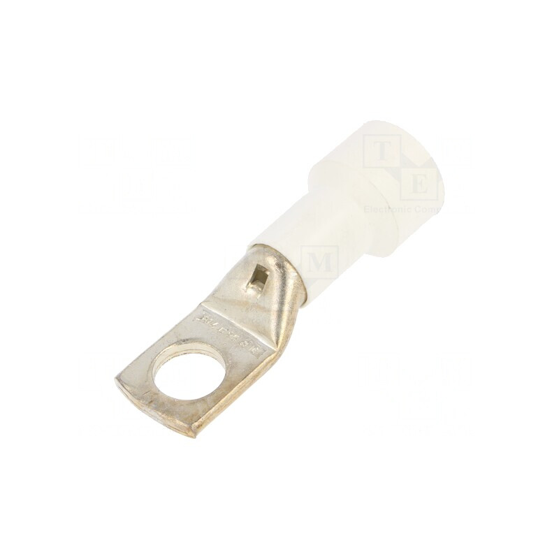 Vârf inelar tubular M16 16,5mm 95mm2 crimpat albă | Electronic-mag.ro | Componente Electronice