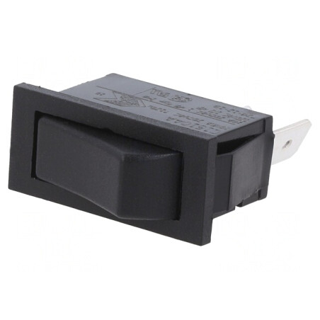 Rocker Switch ON-ON 16A 250VAC 6.3mm Terminals | Electronic-mag.ro | Componente Electronice