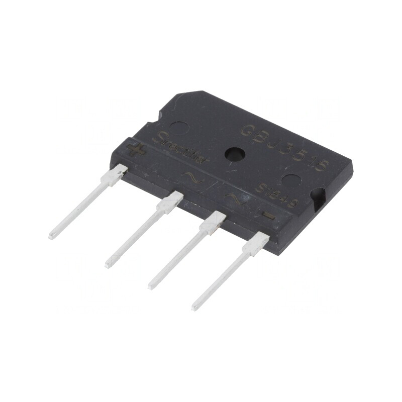 Punte Redresoare Monofazată 1,6kV 35A 420A GBJ | Electronic-mag.ro | Componente Electronice