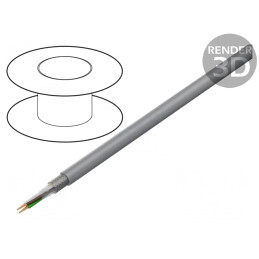 Cablu Ecranat 4x1mm2 PVC Gri | Electronic-mag.ro | Componente Electronice