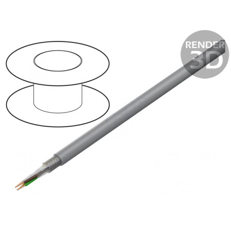 Cablu Ecranat 4x1mm2 PVC Gri | Electronic-mag.ro | Componente Electronice