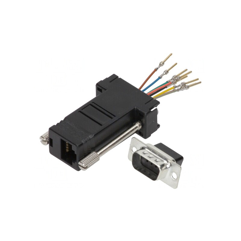 Adaptor D-Sub 9pin tată la RJ45 soclu | Electronic-mag.ro | Componente Electronice Adaptor D-Sub 9pin tată la RJ45 soclu | Electronic-mag.ro | Componente Electronice